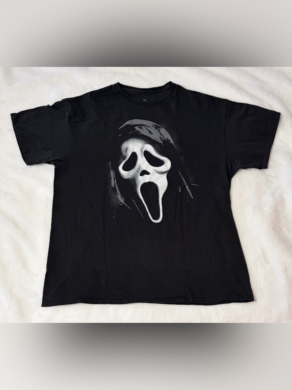 Scream Ghostface Graphic T-Shirt Black Size XL Horror Movie